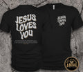 Jesus Loves You Shirt | John 3:16 Bible Verse Tee | Retro Christian Shirt