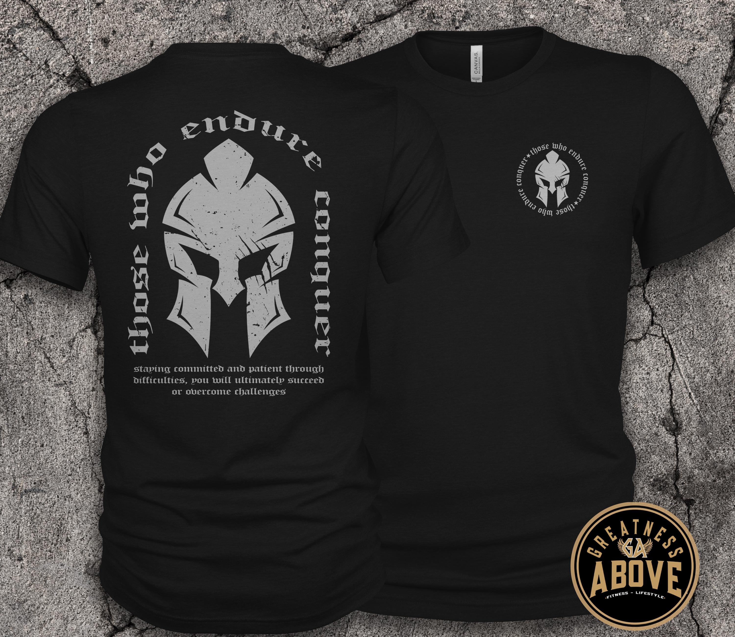 Spartan Warrior Shirt | Gladiator Graphic Tee | Men's Gym Motivation Shirt