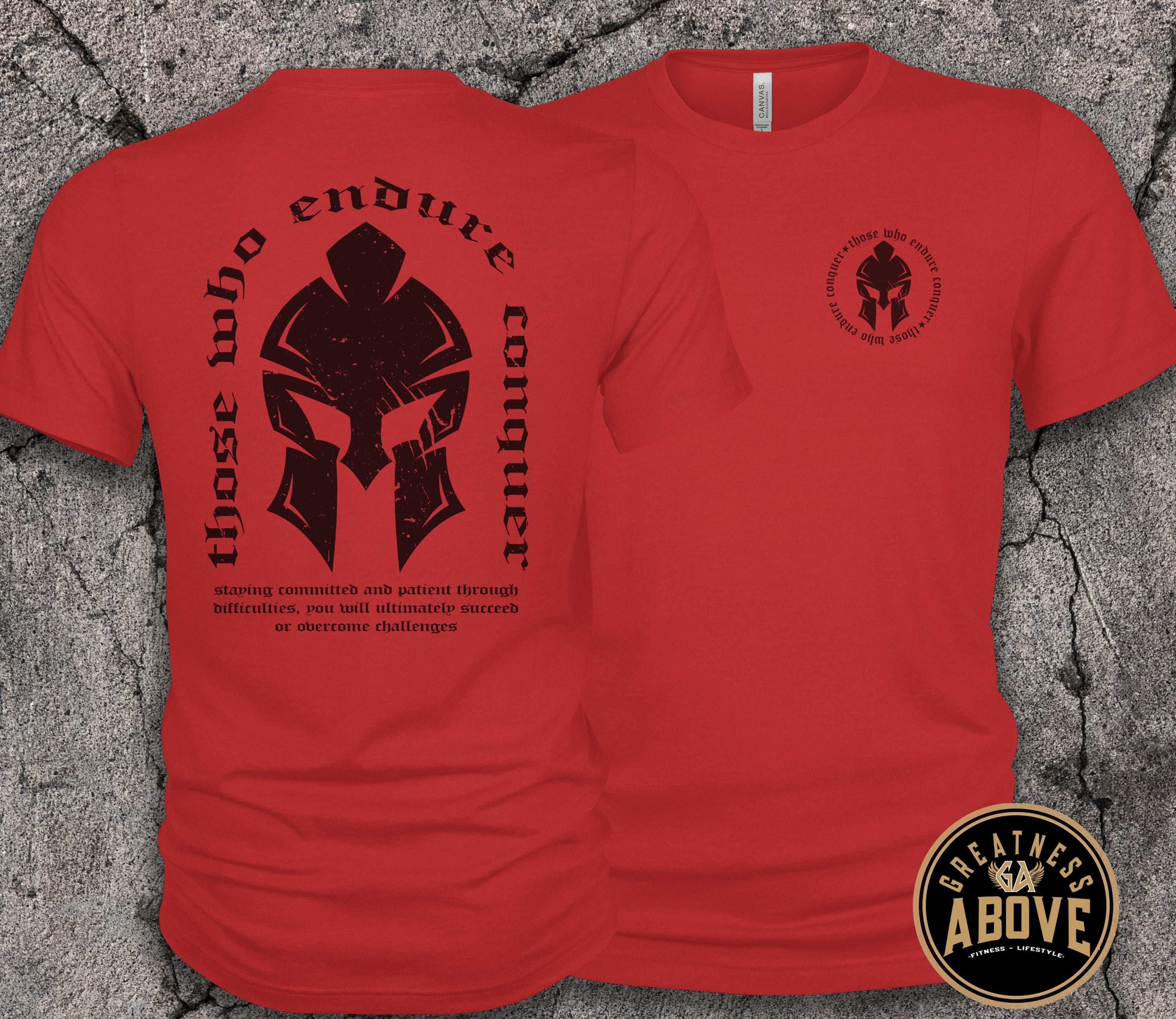 Spartan Warrior Shirt | Gladiator Graphic Tee | Men's Gym Motivation Shirt