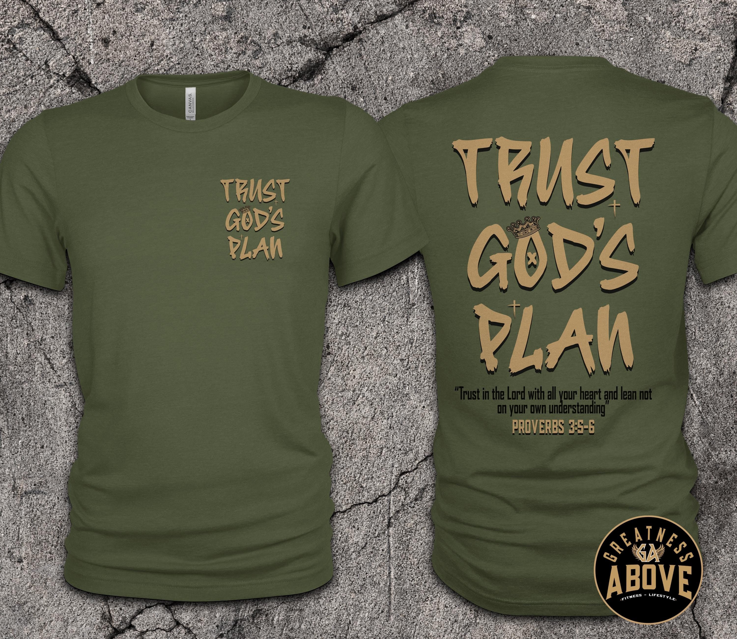 Trust God's Plan T-Shirt | Proverbs 3:5-6