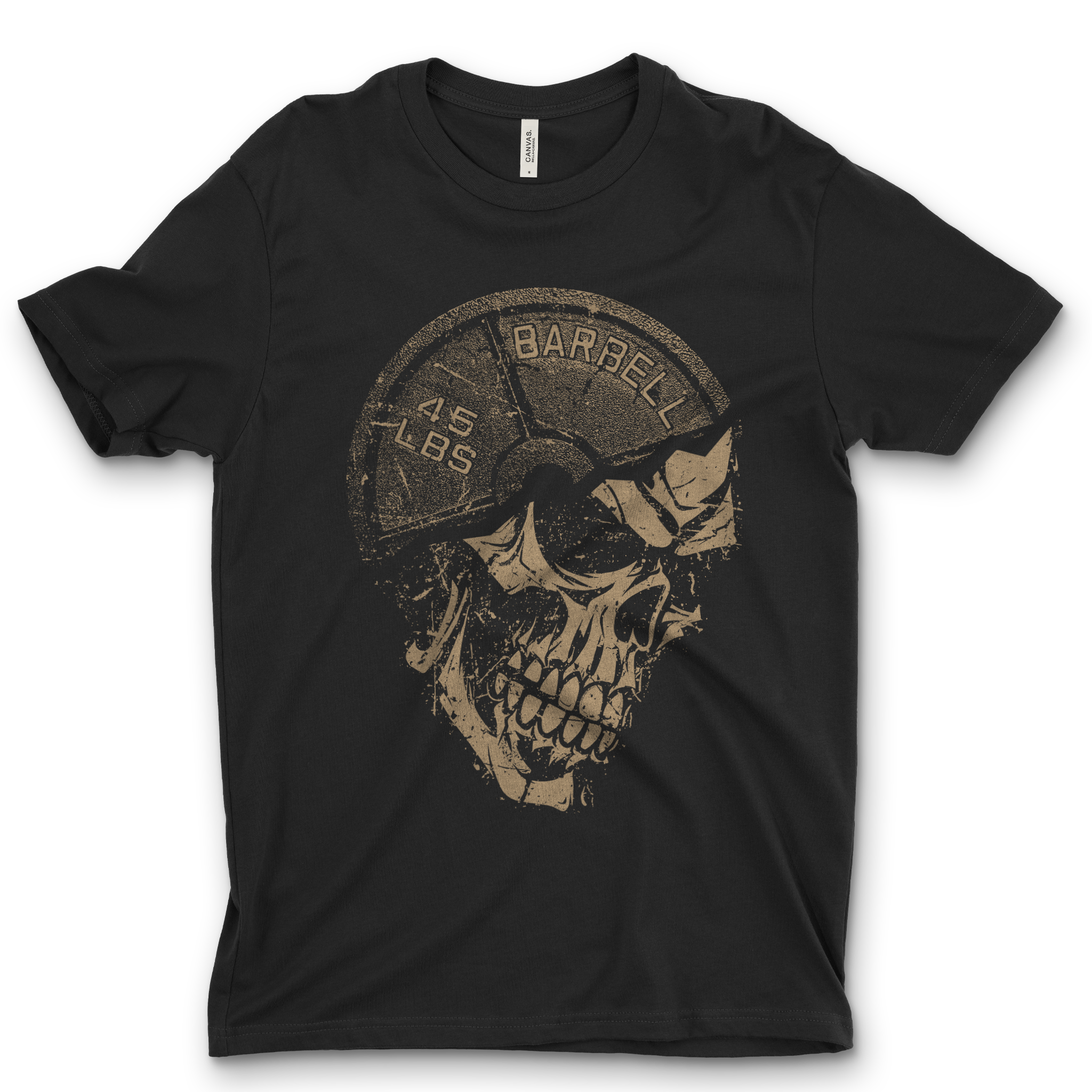 Skull Barbell Tee | Fitness & Weightlifting T-Shirt