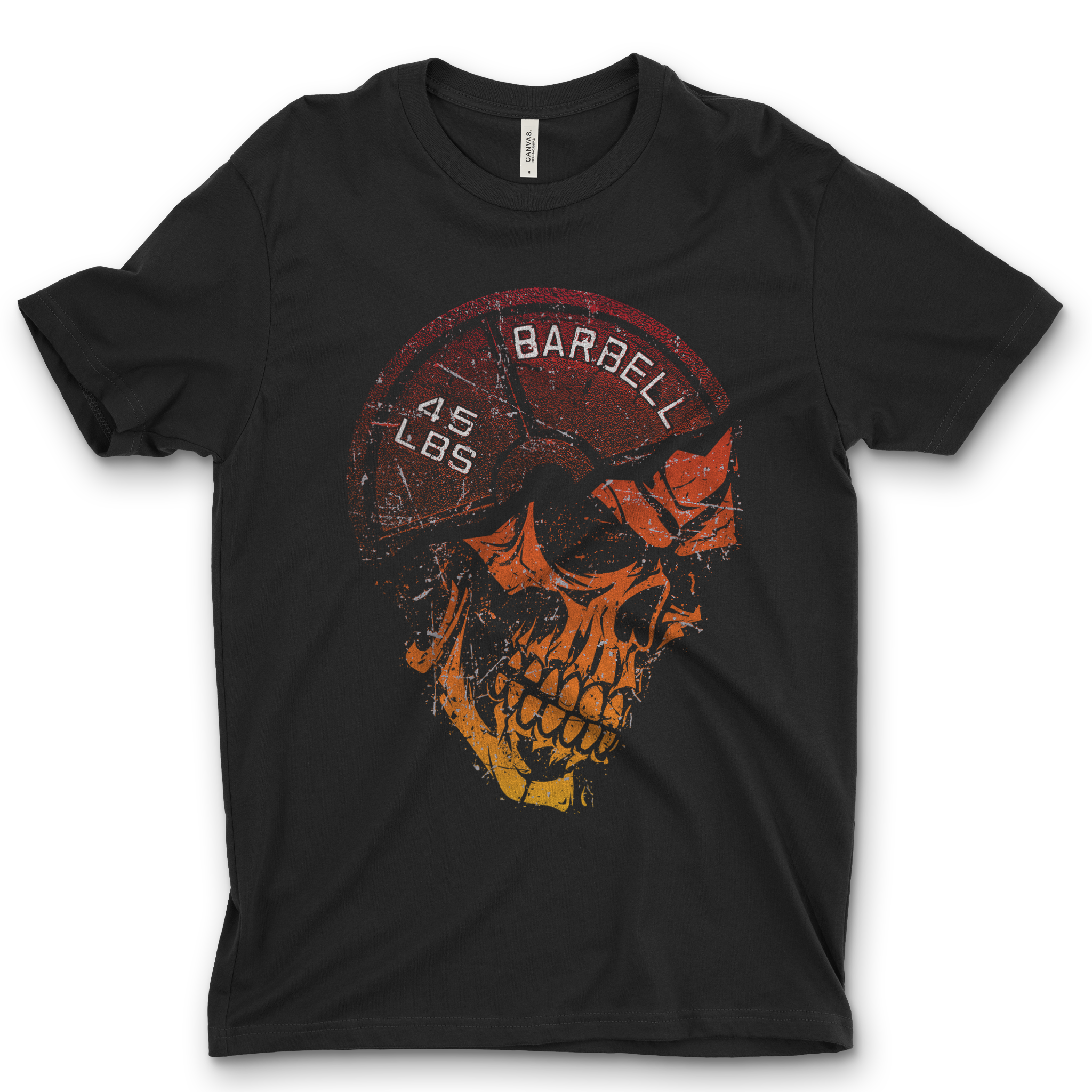 Skull Barbell Tee | Fitness & Weightlifting T-Shirt