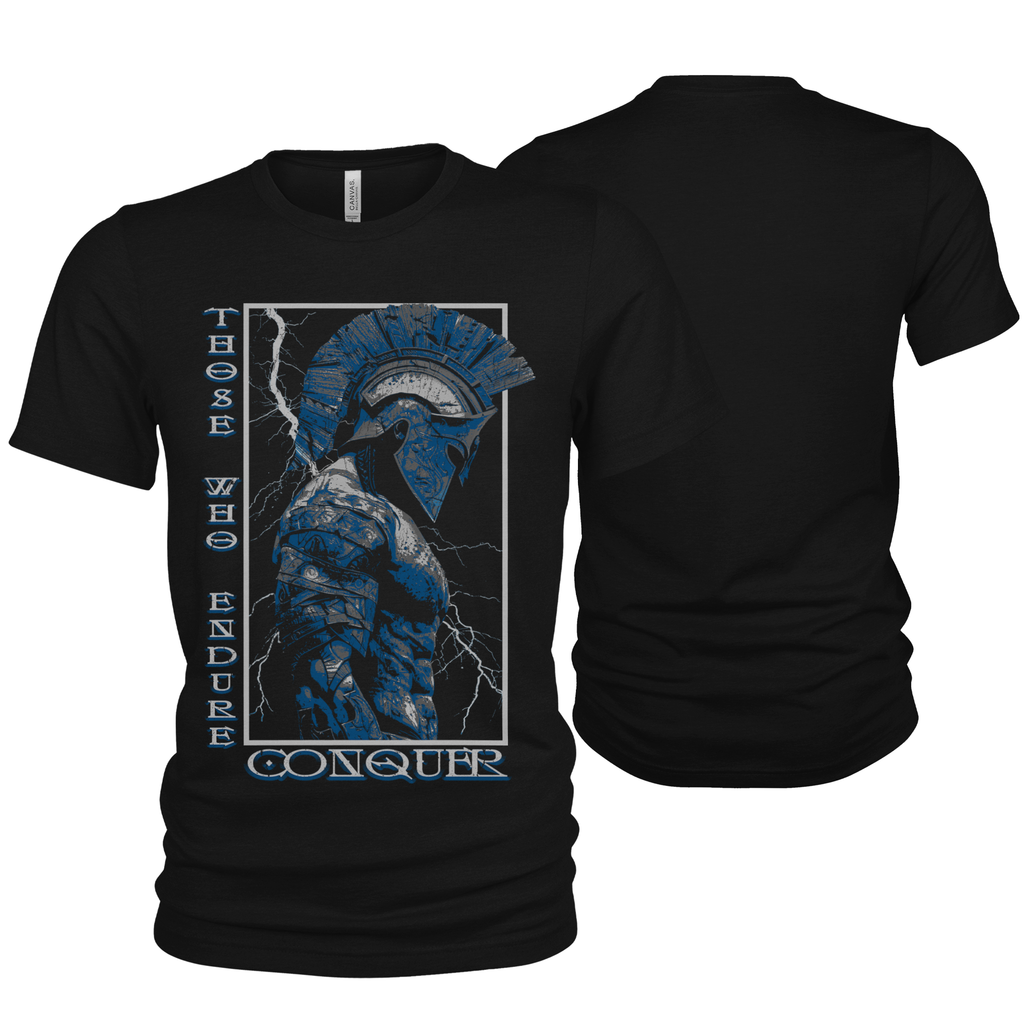 Those who endure conquer Spartan warrior t-shirt