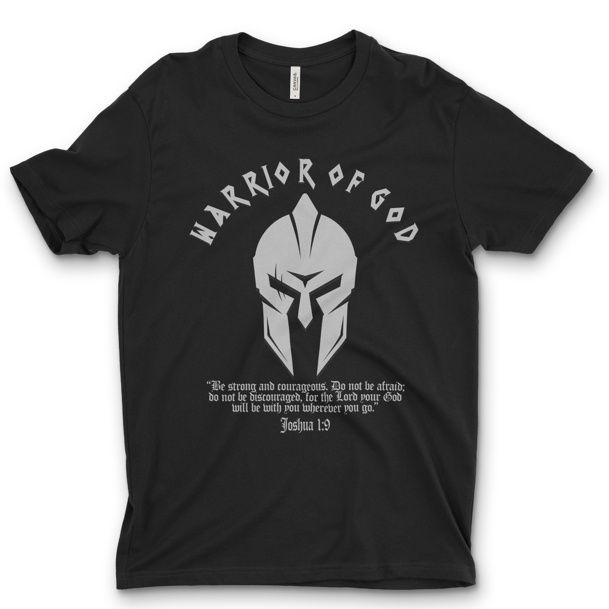Warrior of God T-Shirt | Christian Faith Spartan Helmet Tee