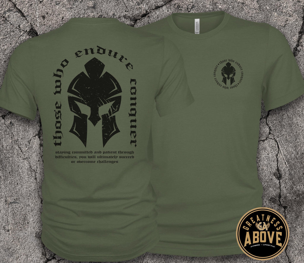 Spartan Warrior Shirt | Gladiator Graphic Tee | Men's Gym Motivation Shirt